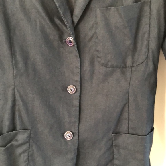 Armani Jeans 100% Linen Navy Casual Blazer 4 - Picture 4 of 8